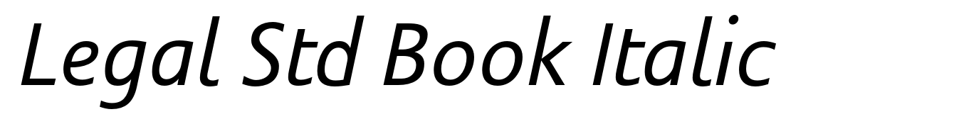 Legal Std Book Italic